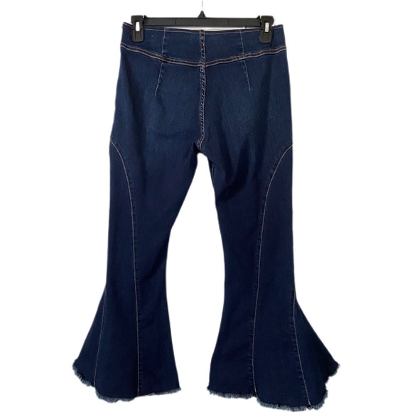 Free People We The Free Curvy Last Dance Low Rise Cropped Flare Jeans Size 30 - Picture 3 of 14
